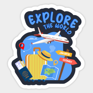 Explore the World Sticker